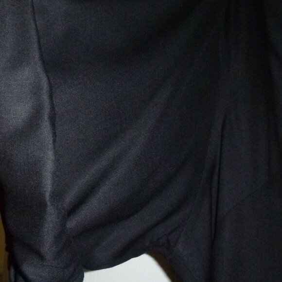 Company One- Women's  Black roll tab shirt with cream color embroidery on front - Picture 2 of 4